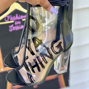 FashionsInSession clear boot heels